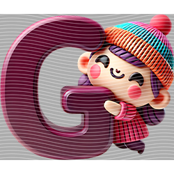 Cartoon letters-CL 580